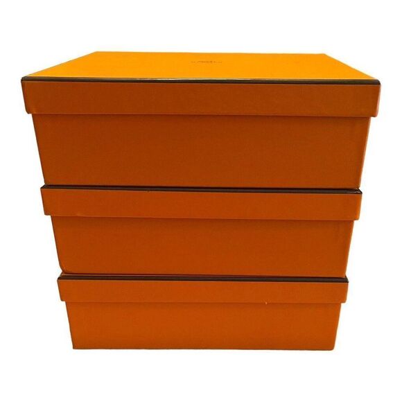 Authentic HERMES Paris Empty Gift Scarf Box 9” x 7.5” x 3” Storage Clutch Purse - Picture 8 of 8